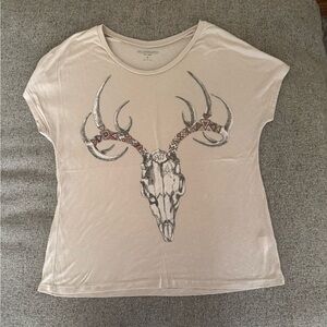 Obey Cream Antler Graphic Tee